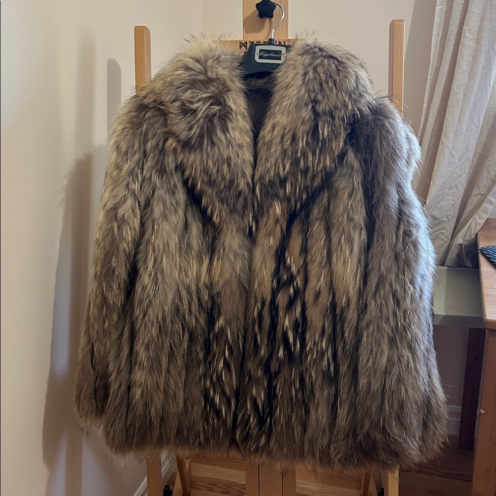 Genuine fox fur jacket